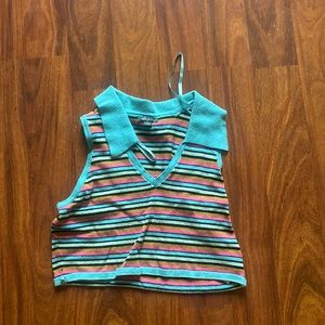 Brand new striped cropped top